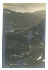 Norway - Vatnahalsen Hotel in Valley Below  RPPC