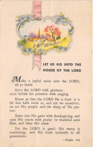 Macedon Center New York 1947 Postcard Methodist Church Psalm 100