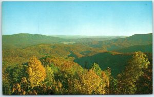 M-9776 Fall Color Scene from Alpine Lookout in Little Switzerland N C