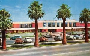 PHOENIX, AZ Arizona      PHOENIX PUBLIC LIBRARY    40's CARS    Chrome Postcard