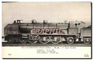 Postcard Old Train Locomotive PO 1st type Pacific