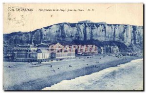 Postcard Old Treport Vue Generale of taking Lighthouse Beach