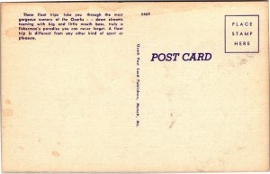 Postcard MO Ozarks Float Trip on White River  fishing