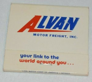 Alvan Motor Freight Inc. 30 Strike Advertising Matchbook