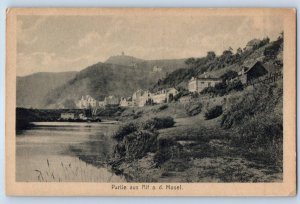 Rhineland-Palatinate Germany Postcard View of Alf on the Mosel c1920's