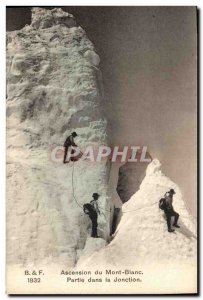 Postcard Old Mountaineering Climbing motn White Party in the junction