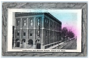 1912 Auditorium Masonic Temple Exterior Albert Lea Minnesota MN Vintage Postcard