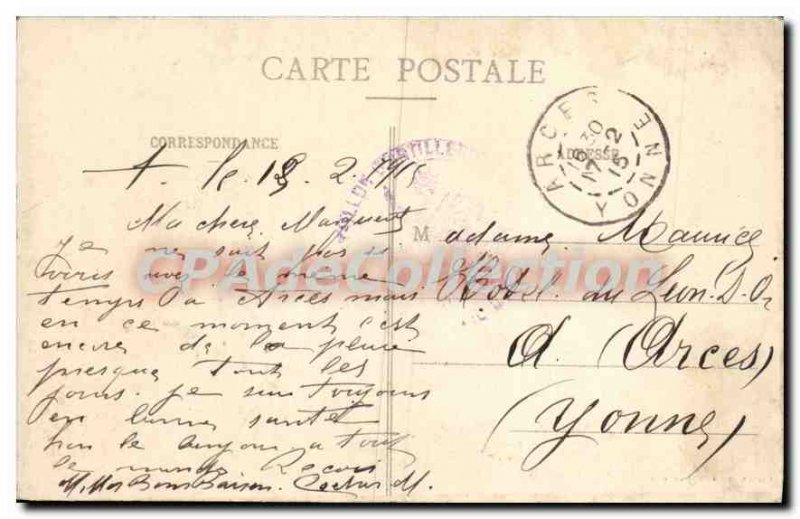 Old Postcard Luneville Place Des Carmelites