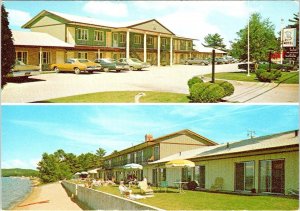 Traverse City, MI Michigan   REEF MOTEL~Art & Joan Clark  4X6 ROADSIDE Postcard