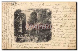 Old Postcard Route Grande Chartreuse St Pierre Bridge