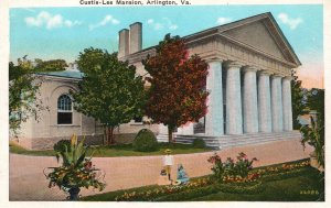 Vintage Postcard Curtis-Lee Mansion Arlington Virginia B.S. Reynolds Co. Pub