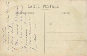 BACCARAT FRANCE~INCENDIEE par ALLEMANDS~GUERRE 1918-U.S SOLDIER MESSAGE POSTCARD