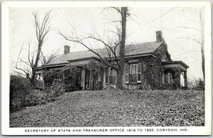 Corydon Indiana IND, Secretary of State and Treasurer Office Building, Postcard