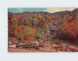 Postcard Silver Cascades, Crawford Notch, New Hampshire