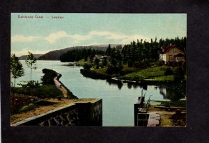 Sverige Dalslands Canal Sweden Swedish Postcard