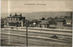 CPA GLOS-MONTFORT Voie de Serquigny - La Gare (1161535)