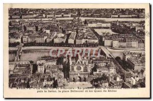 Old Postcard The City of Lyon Fourviere Leading the Cathedrale Saint Jean and...