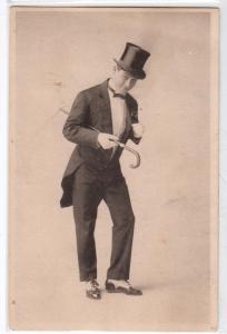 Man with Top Hat and a Cane