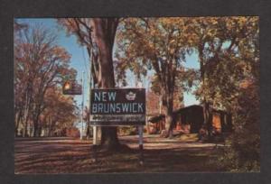 NB Travel Bureau Sign ST STEPHEN NEW BRUNSWICK Canada