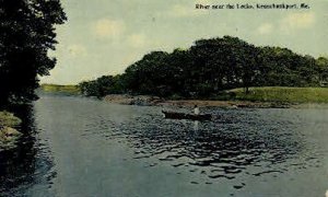 River near the Locks in Kennebunkport, Maine