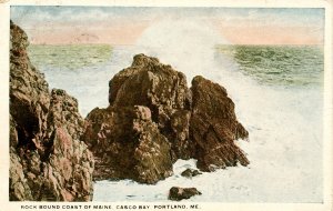 ME - Portland, Casco Bay. Rock Bound Coast