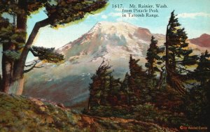 Vintage Postcard 1910's Mt. Rainer Pinacle Peak In Tatoosh Range Washington WA