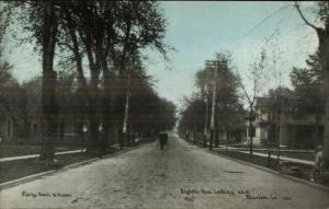 Marion IA Eighth Ave c1910 Postcard