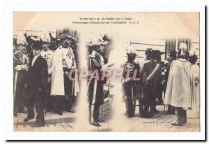 Paris Old Postcard Visit SML Alfonso XIII in Paris before the official figure...