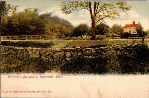 Whittier's Birthplace, Haverhill MA Undivided Back Vintage Postcard N29