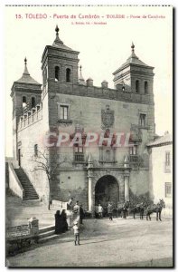 Old Postcard Toledo Puerta de Cambron Caleche ane animated