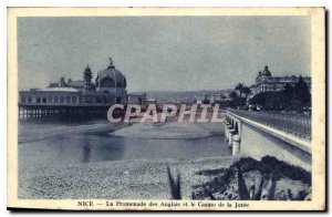 Postcard Old Nice's Promenade des Anglais and the Casino of Jetee