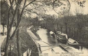 CPA MEULAN-Quai de l'Arquebuse-JOLIE Paysage sur le Petit Bras (260658)