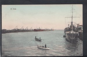 Unknown Location Postcard -  El Dok - Harbour Scene    T2591