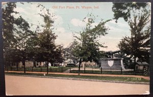 Vintage Postcard 1909 Old Fort Place (Park), Fort Wayne, Indiana (IN)