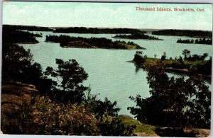 Postcard WATER SCENE Brockville Ontario ON AK7062