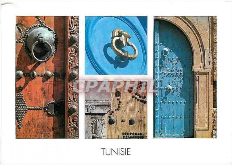  Modern Postcard Tunisia anatomy of door