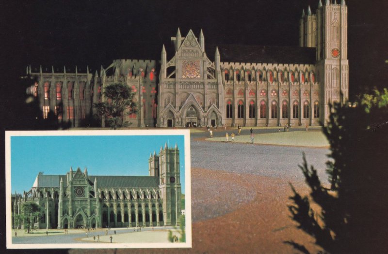 Westminster Cathedral Tucktonia Miniature 1970s Model Postcard