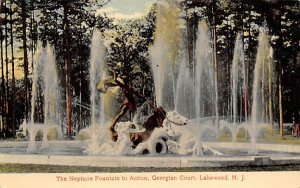 The Neptune Fountain in Action, Georgian Court in Lakewood, New Jersey