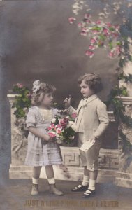 RP; Just a Line from Great Lever, Boy and girl couple, 1900-10s