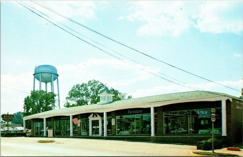 Loosier Furniture Company Thomaston Georgia GA Water Tower VTG Postcard UNP 