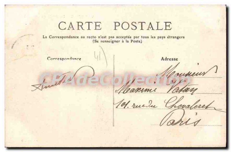 Old Postcard Vendome Descente Du Chateau