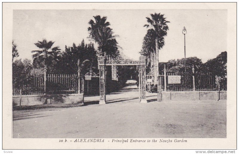 Principal Entrance to the Nouzba Garden, ALEXANDRIA, Egypt, 00-10's