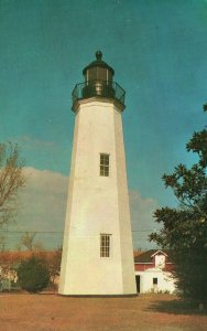 Vintage Postcard Old Lighthouse Built in 1834 Fort Monroe Virginia VA