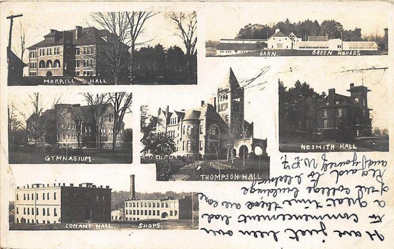 Durham NH University of New Hampshire Multi-Views 1906 RPPC Postcard