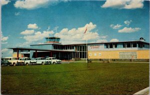 Calgary Airport Calgary Alberta AB Terminal Autos c1959 Vintage Postcard H42