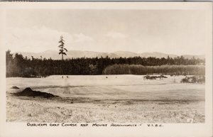 Qualicum Golf Course Mount Arrowsmith Qualicum British Columbia RP Postcard E79