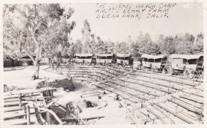 California Buena Park Knotts Berry Farm The Covered Wagon Camp 1957 Real Photo