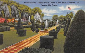 Formal Garden Home of Mrs Alfred I Du Pont Jacksonville FL