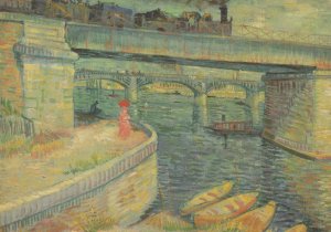 The Bridge At Asnieres Paris France By Vincent Van Gogh Medici Postcard