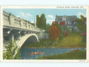 Linen BRIDGE SCENE Greenville Ohio OH d4822